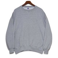 【90’s】【ビンテージ】【USA製】【ラッセル】【Russell】【無地スウェット】【グレー】【前V】【サイズXL】