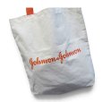 画像3: 【未使用】ビンテージ【ジョンソン・エンド・ジョンソン】【Johnson & Johnson】【企業ロゴ】【白×赤】【トートバッグ】 (3)