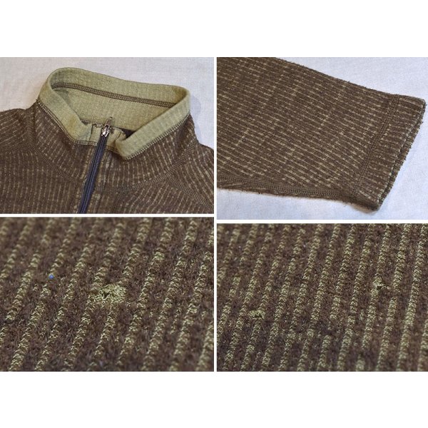 画像3: 【00’s】【USA製】【パタゴニア】【Patagonia】【オリーブ×黄緑】【縦編み】アルピニストセーター【ハーフジップフリース】【サイズM】 