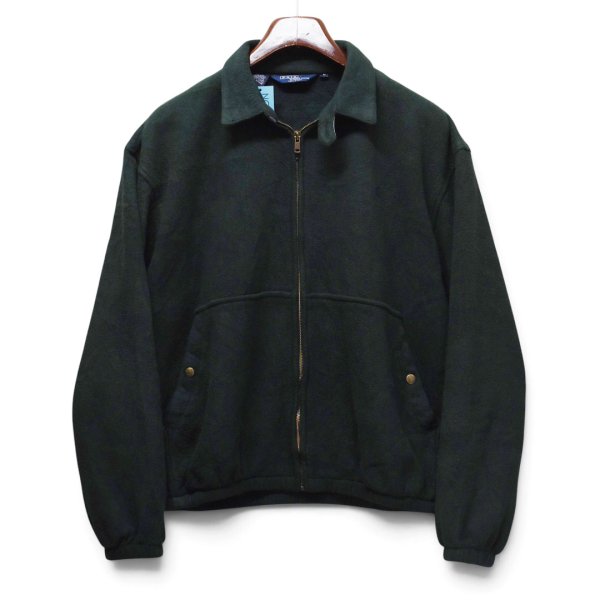 画像1: 【90’s】【USA製】【ビンテージ】【ポロ ラルフローレン】【POLO Ralph Lauren】【フリースブルゾン】【フルジップ】【ダークグリーン】【サイズL】