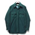 画像1: 【90’s】ビンテージ【エルエルビーン】【L.L.Bean】【緑・グリーン】【シャモアクロスシャツ】【グリーン】【長袖シャツ】【サイズ16 1/2】 (1)