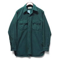 【90’s】ビンテージ【エルエルビーン】【L.L.Bean】【緑・グリーン】【シャモアクロスシャツ】【グリーン】【長袖シャツ】【サイズ16 1/2】