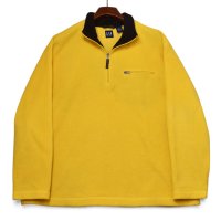 【90’s】ビンテージ【オールドギャップ】【GAP】【GAP ATHLETIC】【黄色】【ハーフジップフリース】【サイズXL】 