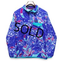 【2016年】【パタゴニア】【Patagonia】【シンチラスナップT】【フクロウ柄】【パープル×エメラルド】【サイズL】