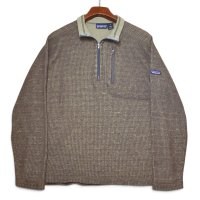 【00’s】【USA製】【パタゴニア】【Patagonia】【オリーブ×黄緑】【縦編み】アルピニストセーター【ハーフジップフリース】【サイズM】 