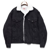 【80’s】ビンテージ【USA製】【リーバイス】【Levi’s】【70609】【ブラックデニム】【ボアジャケット】【サイズL】 