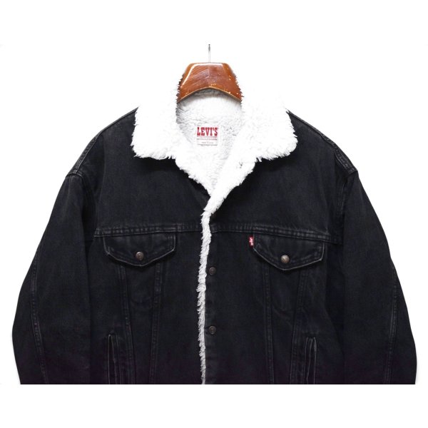 画像4: 【80’s】ビンテージ【USA製】【リーバイス】【Levi’s】【70609】【ブラックデニム】【ボアジャケット】【サイズL】 