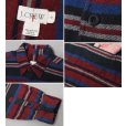 画像2: 【ジェイクルー】【J.CREW】【ポルトガル製】【赤×黒×青】【ボーダー】【フランネルシャツ】【サイズS】<br> (2)