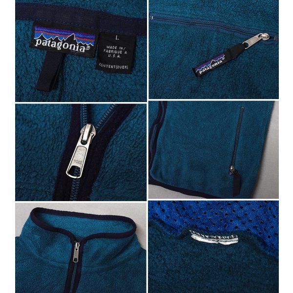 画像2: 【90’s】【USA製】【ビンテージ】【パタゴニア】【Patagonia】【レトロカーディガン】【フリースジャケット】【エメラルド系】【サイズL】 