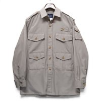 【ビンテージ】【ウールリッチ】【Woolrich】【ハンティングシャツ】【多ポケット】【ベージュ】【サイズM】 