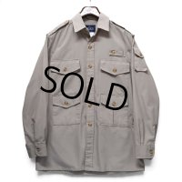 【ビンテージ】【ウールリッチ】【Woolrich】【ハンティングシャツ】【多ポケット】【ベージュ】【サイズM】 