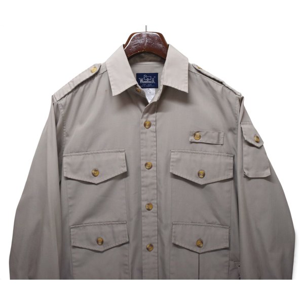 画像4: 【ビンテージ】【ウールリッチ】【Woolrich】【ハンティングシャツ】【多ポケット】【ベージュ】【サイズM】 