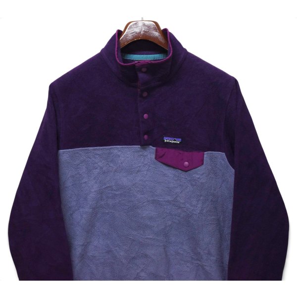 画像4: 【00's】【パタゴニア】【Patagonia】【シンチラ】【Synchilla】【スナップT】【フリース】【紫×グレー】切替【サイズL】 