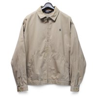 【80’s〜】ビンテージ【ラルフローレン】【Ralph Lauren】【ベージュ】【スイングトップ】コットン【ブルゾン】【サイズXL】 