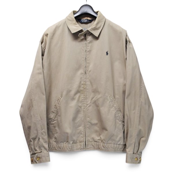 画像1: 【80’s〜】ビンテージ【ラルフローレン】【Ralph Lauren】【ベージュ】【スイングトップ】コットン【ブルゾン】【サイズXL】 