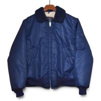 【USA製】ビンテージ【エクスカリバー】【Excalibur】【B-15タイプ】【ボア付きフライトジャケット】襟ボア【紺】【サイズ38】 