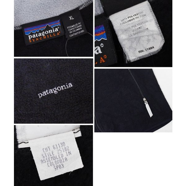 画像2: 【00’s】【パタゴニア】【Patagonia】【シンチラ】【SYNCHILLA】【ブラック】【フルジップフリースベスト】【サイズXL】