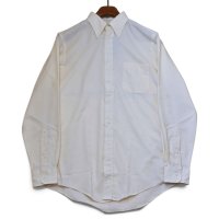 【デッドストック】【90’s】【ビンテージ】【USA製】【ランズエンド】【LANDS' END】【無地】【黄色】【オックスフォード】【ボタンダウンシャツ】【サイズ15 1/2-34】 