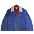 画像4: 【80’s】【ビンテージ】【エルエルビーン】【L.L.Bean】【デニムハンティングジャケット】【コーデュロイ襟】【赤裏地】ライナー付き【サイズL程度】<br> (4)