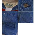 画像2: 【80’s】【ビンテージ】【エルエルビーン】【L.L.Bean】【デニムハンティングジャケット】【コーデュロイ襟】【赤裏地】ライナー付き【サイズL程度】<br> (2)