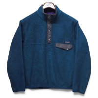【90’s】ビンテージ【パタゴニア】【Patagonia】【シンチラ】【スナップT】前立てナイロン【緑】プルオーバー【フリース】【サイズS】 