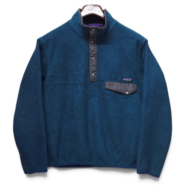 画像1: 【90’s】ビンテージ【パタゴニア】【Patagonia】【シンチラ】【スナップT】前立てナイロン【緑】プルオーバー【フリース】【サイズS】 