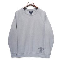 【ポロ ラルフローレン】【POLO RALPH LAUREN】【グレー】【ロゴ入り】【ラグランスリーブ】【クルーネックスウェット】【サイズL】 