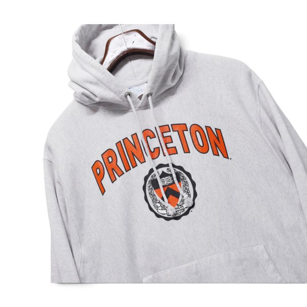 画像1: 【チャンピオン】【Champion】リバースウィーブ【プリンストン大学】【PRINCETON】【カレッジプリント】【グレー】【プルオーバーパーカー】【サイズL】