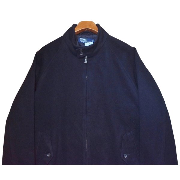 画像3: 【ポロ ラルフローレン】【Polo by Ralph Lauren】【ウールジャケット】【黒】【フルジップ】【スタンドカラー】【サイズXL】 