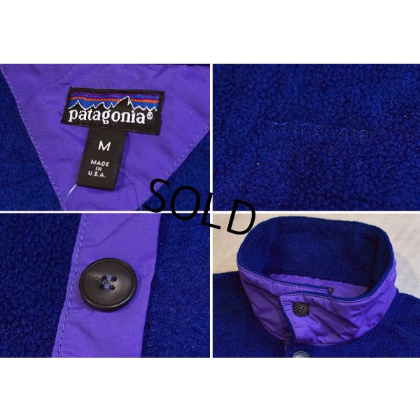 画像2: 【90’s】【ビンテージ】【USA製】【パタゴニア】【Patagonia】【シンチラブークレ】【プルオーバーフリース】【紺】【サイズM】 