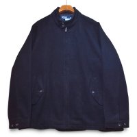【ポロ ラルフローレン】【Polo by Ralph Lauren】【ウールジャケット】【黒】【フルジップ】【スタンドカラー】【サイズXL】 