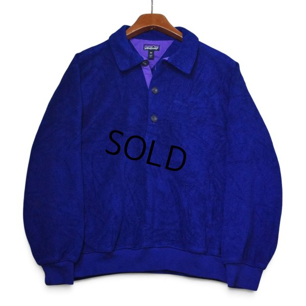 画像1: 【90’s】【ビンテージ】【USA製】【パタゴニア】【Patagonia】【シンチラブークレ】【プルオーバーフリース】【紺】【サイズM】 