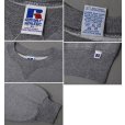 画像2: 【90’s】【USA製】【ビンテージ】【ラッセル】【Russell Athletic】【グレー】【無地】【前V】【クルーネックスウェット】【サイズXL】<br> (2)