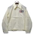 画像1: 【デッドストック】【チャンピオン】【CHAMPION】【レーシングジャケット】【クリーム】【ナイロン100%】【サイズM】<br> (1)