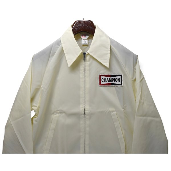 画像4: 【デッドストック】【チャンピオン】【CHAMPION】【レーシングジャケット】【クリーム】【ナイロン100%】【サイズM】 
