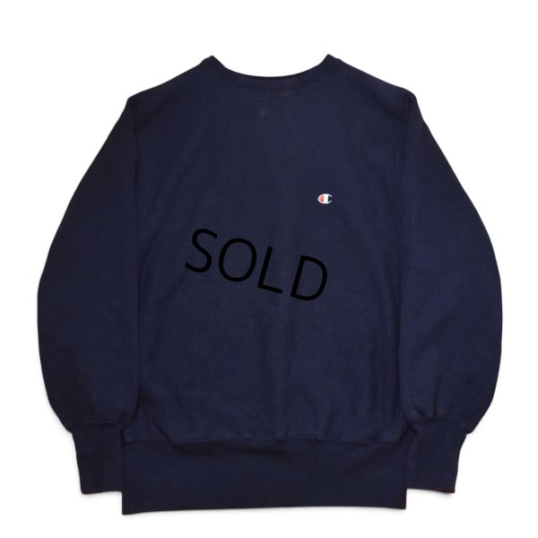 画像1: 【90’s】【ビンテージ】【USA製】【チャンピオン】【Champion】【REVERSE WEAVE】【リバースウィーブ】【クルーネックスウェット】【目付き】【黒】【サイズL】 