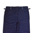 画像5: 【ブルックスブラザーズ】【Brooks Brothers】【紺×赤チェック】【1タック】【スラックス】【サイドアジャスター】【W34】<br> (5)