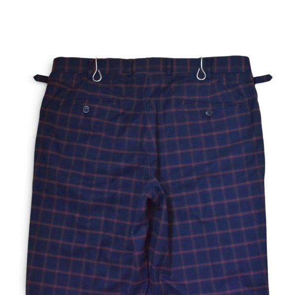 画像5: 【ブルックスブラザーズ】【Brooks Brothers】【紺×赤チェック】【1タック】【スラックス】【サイドアジャスター】【W34】 