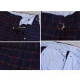画像3: 【ブルックスブラザーズ】【Brooks Brothers】【紺×赤チェック】【1タック】【スラックス】【サイドアジャスター】【W34】<br> (3)