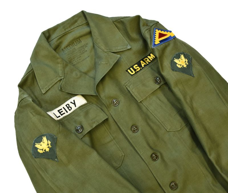 【50's】【米軍実物】U.S.ARMY【ビンテージ】【OG107】【ユーティリティシャツ】【サイズM】 千葉県八千代市勝田台の古着屋ノーウェイホーム