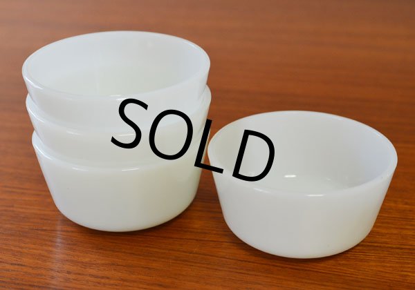 画像3: ビンテージ【アンティーク】【ファイヤーキング】fire king【ホワイト】★【カスタードカップ】【小鉢】DD1130-1 (3)