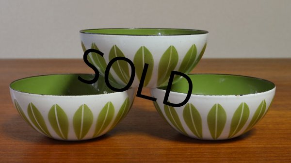 画像5: 【北欧】★【キャサリンホルム】【ロータス】★【緑x白】【エナメルボウル】【ホーロー】【14cm】  (5)