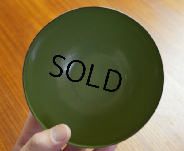 画像3: 【北欧】★【キャサリンホルム】【ロータス】★【緑x白】【エナメルボウル】【ホーロー】【14cm】  (3)