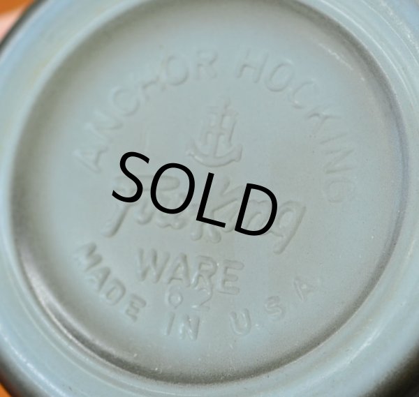 画像2: Fire King★【ファイヤーキング】【スタッキングマグ】【緑×黒】【マグカップ】  (2)