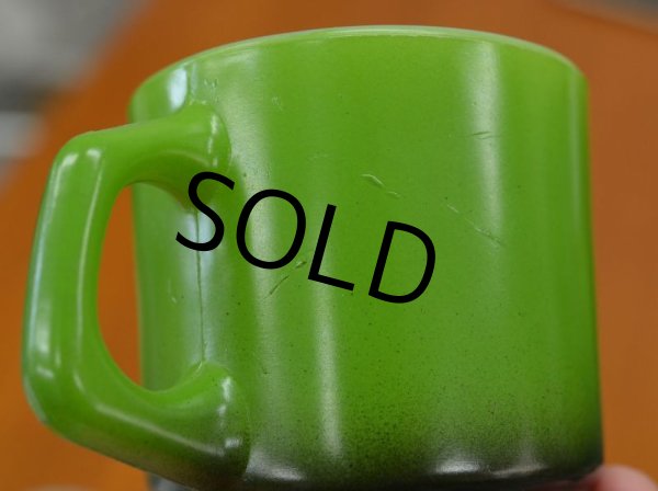 画像3: Fire King★【ファイヤーキング】【スタッキングマグ】【緑×黒】【マグカップ】  (3)