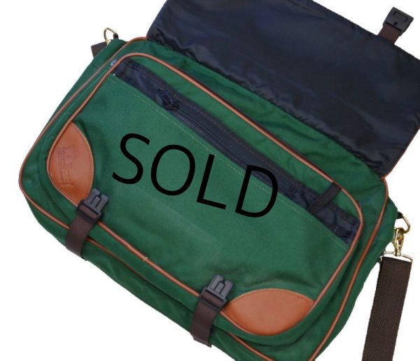 画像3: 【ビンテージ】LLビーン L.L.bean【緑】【ブリーフケース】【ショルダーバッグ】  (3)
