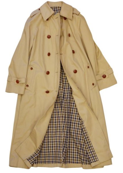 画像7: 【ビンテージ】イングランド製【アクアスキュータム】ロングコート　トレンチコート  (7)