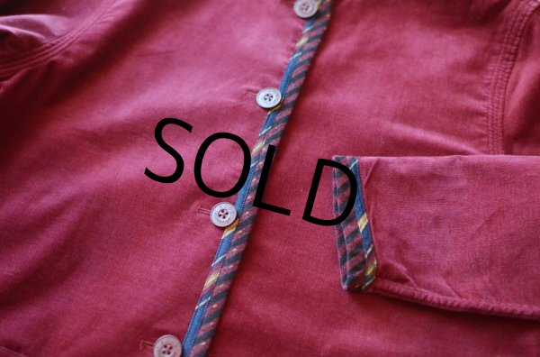 画像6: 【ビンテージ】【koos of course】【リバーシブル】【スタンドカラー】【コーデュロイジャケット】【バーガンディ】【ワインレッド】【サイズM】  (6)