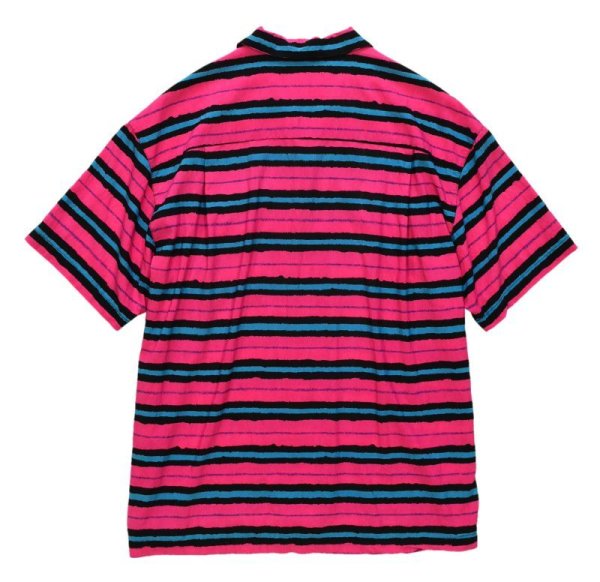 画像3: 【ビンテージ】【DOCKERS】ドッカーズ レディース古着【ボーダー柄半袖シャツ】【サイズM】  (3)