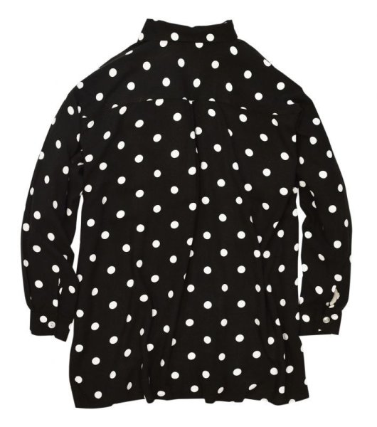 画像3: 90's ビンテージ【FORENZA】黒×白 【レーヨンシャツ】レディース古着【水玉シャツ】【サイズL】  (3)